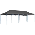 Pop-up palapinė, 3 x 9 m, juoda