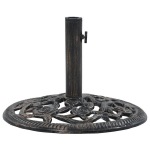 Skėčio pagrindas vidaXL, bronzinės spalvos, ketus, 12kg, 48cm