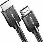 HDMI kabelis su juodu medvilniniu apvalkalu, 1,5m