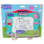 Magnetinė pie&scaron;imo lenta su 3 antspaudais Peppa Pig