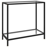 Konsolinis staliukas, 80x35x75cm, grūdintas stiklas,