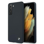 BMW case BMHCS21SSILNA skirtas Samsung S21 G991, mėlynas