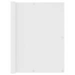 Balkono pertvara vidaXL 120x400 cm, balta