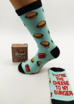 Kojinės vyrams Burger socks, You're the cheese to my burger