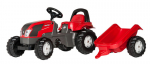 Vaikų traktorius su pedalais ir priekaba Rolly Toys rollyKid Valtra