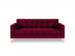 Dvivietė sofa Cosmopolitan Design Bali, raudona/auksinės spalvos
