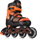 Reguliuojamo dydžio riedučiai Spokey Nerf Strive, oranžiniai/juodi