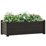 Auk&scaron;tas sodo lovelis, antracito, 100x43x35 cm, PP