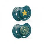 Silikoniniai dinaminiai čiulptukai Lovi Stardust, Green, 6-18 mėn., 2 vnt.