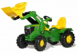 Traktorius su pedalais ir kibiru Rolly Toys rollyFarmtrac John Deere 6210R