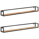Sieninės lentynos, 2 vnt, 160 cm, rudos