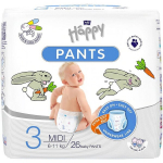 Sauskelnės-kelnaitės Happy Pants Midi, 3 dydis, 26 vnt.