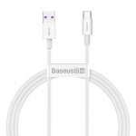 Kabelis USB - USB-C, 66 W, 1 m, baltas