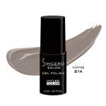 Gelinis nagų lakas "Sincero Salon", 6ml, TOFFEE, 814