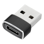 Adapteris Type-C - USB A, juodas
