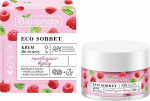 Drėkinantis ir raminantis veido kremas su hialuronu ir aviečių ekstraktu Bielenda Eco Sorbet, 50 ml