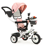 Rotacinis triratukas Ecotoys, rožinis