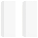 Televizoriaus spintelės, 2 vnt, 30,5x30x90 cm, baltos