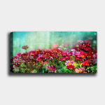 Reprodukcija ant drobės Gėlės, 50x120 cm