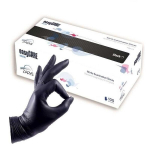 Vienkartinės nitrilo pir&scaron;tinės Zarys EasyCare Nitrile Black, S, 100vnt.