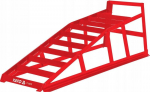 Automobilio rampa užvažiavimui i&scaron; tvirto plieno 1000 kg 815&times;200&times;270 cm 1 vnt raudona YT-55670 YATO