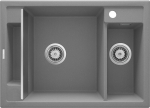 Deante granitinė virtuvinė plautuvė su magnetais Deante Magnetic ZRM S503, Metallic grey