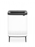 Skalbinių dėžė Bo Brabantia, 2 x 45 l, balta