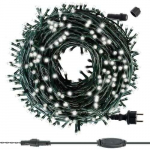 Kalėdinės lemputės 200 LED &scaron;altai baltos spalvos