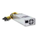 Maitinimo &scaron;altinis Maitinimo Blokas - Qoltec 50177 1600W 80 PLUS Gold PCI-E 10x 6P Jungtys