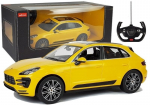 Automobilis Porsche Macan Turbo Rastar su nuotolinio valdymo pultu 1:14, geltonas