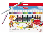 "bruynzeel Feutre double pointe Kids TWIN POINT, 20 vnt. 0,000000 Juoda"
