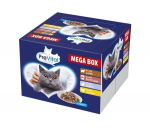 PreVital Mega Box konservai padaže suaugusioms katėms, 24 x 100 g (24 vnt)