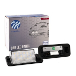 LED valstybinio numerio ap&scaron;vietimo rinkinys BMW modeliams E36 Limousine E36 Coupe, E36 Compact, E36 Touring, E36 M3 OEM Number: 1387048, 1 387 048, 63261387047