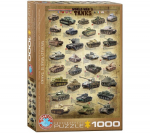 Dėlionė Eurographics, 6000-0388, World War II Tanks, 1000 d.