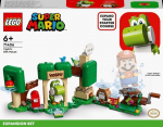 LEGO 71406 Super Mario i&scaron;plėtimo rinkinys Yoshi dovanų namas, Super Mario žaislas, mini figūrėlė, su karusele, 6 metų vaikai