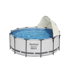 Baseino stogelis Bestway Flowclear, baltas