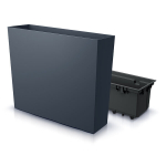 Prosperplast Urbi Case T Duc600t gėlinė su įdėklu, 58cm, antracitas