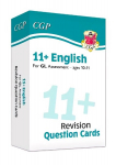 11+ English for GL Assessment: Revision Question Cards - Ages 10-11