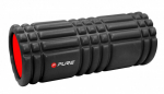 Treniruočių volelis Pure2Improve Ribbed, 13,5 cm, juodas