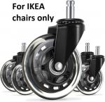 Ratukai IKEA biuro kėdėms, 5 vnt.