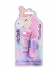 Vaiki&scaron;kas nagų lako ir lūpų blizgesio rinkinys Martinelia Little Unicorn