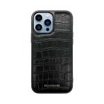 Zillionaire Croco Embossed Matte skirtas iPhone 13 Pro Max, juodas