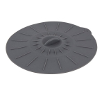 Universalus Pilkas Silikoninis Puodo Dangtis, 14,5 cm, Atsparus Kar&scaron;čiui iki 200 &deg;C