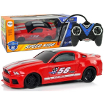 Nuotoliniu būdu valdomas automobilis R/C Sports Car 1:24, raudonas