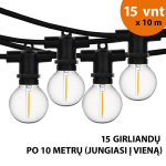 Lauko lempučių girlianda Tonro Perl, 150 m