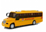 Žaislinis mokyklinis autobusas su &scaron;viesomis ir garsais Lean Toys, geltonas