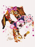 Tapyba pagal skaicius TM Varvikas Puppy with Pink Glasses ME1117e 30x40 cm