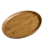 Ovalus bambukinis padėklas, 28,5x21x5x2cm