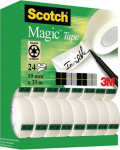3m Scotch Magic juosta, 24 vnt. matinis biuro klijų ritinėlis