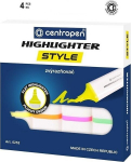 Fluo ry&scaron;kiklis 4 spalvų - Centropen